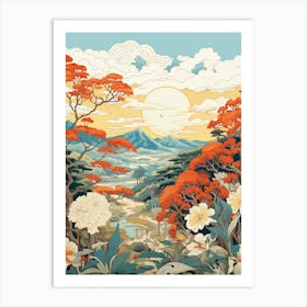 Adachi Museum Of Art Japan  Illustration  1  Art Print