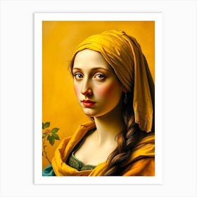 Medival Beauty Color Portrait Poster