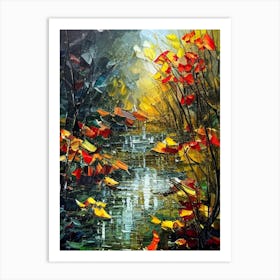 Oil Forest Art 1 Art Print