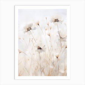 Boho Dried Flowers Love In A Mist Nigella 2 Art Print