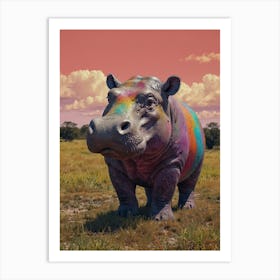 Hippo 8 Art Print