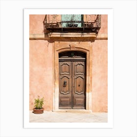 Front Door In Roussillon Art Print