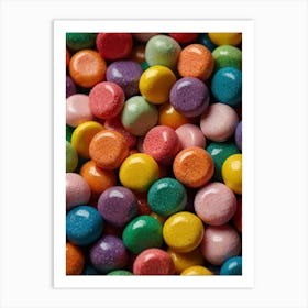 Assorted colored candies 1 Art Print