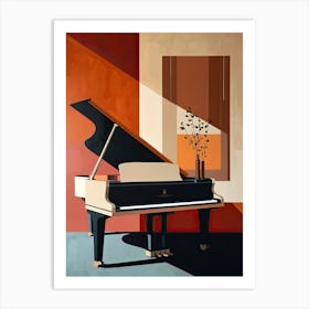 Grand Piano, Minimalism 2 Art Print