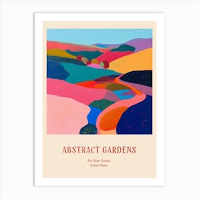 Colourful Gardens Red Butte Garden Usa 3 Red Poster Art Print