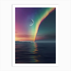 Rainbow Over The Ocean Art Print