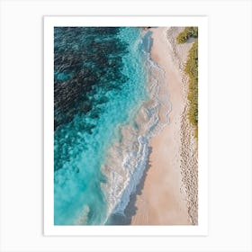 Aerial View Of A Beach 166 Art Print