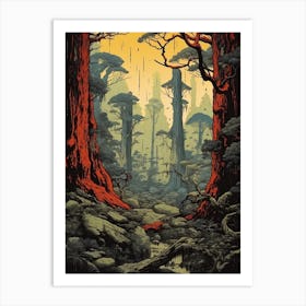 Yakushima Island, Japan Vintage Travel Art 2 Art Print