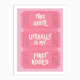 Rodeo Ticket | Western Texas Rodeo Art Print