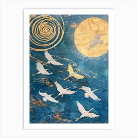 Birds In Flight Art Print