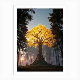 Tree In The Forest Art Print