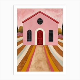 Pink House 12 Art Print