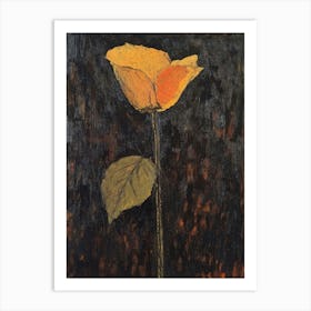 Yellow Rose Art Print