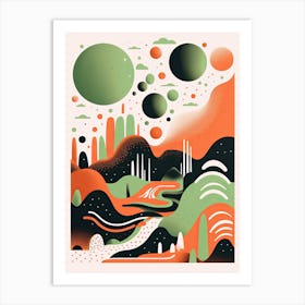 Transcendent Tones; Risograph Vintage Abstractions Art Print