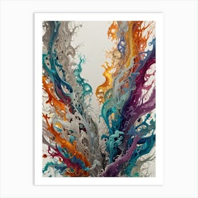 Splashes Of Color 1 Art Print