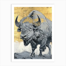 Buffalo Precisionist Illustration 3 Art Print