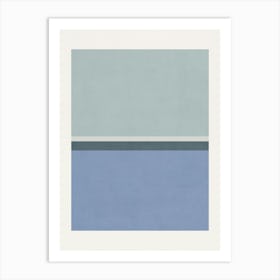 'Blue And White' 1 Art Print