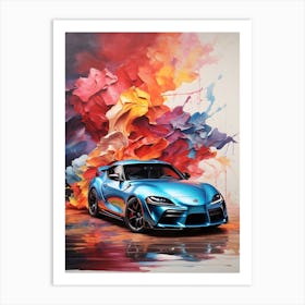 Toyota Supra Canvas Print Art Print