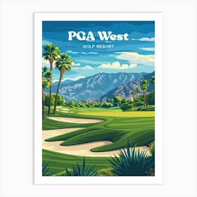 PGA West Golf Club California Travel Art Art Print