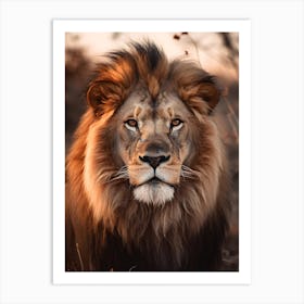 Portrait Of A Lion V1 1 Art Print