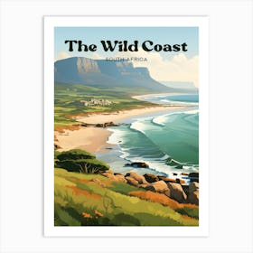 The Wild Coast South Africa Summer Modern Travel Art Art Print