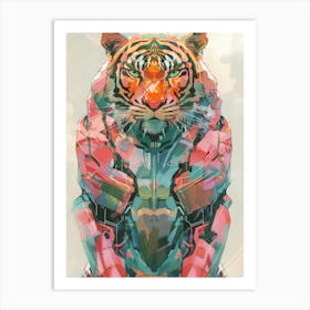 Tiger In Space Art Print