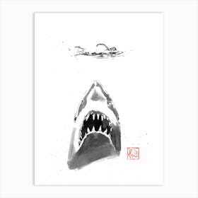 Jaws poster Art Print