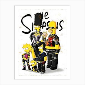 Simpsons Art Print