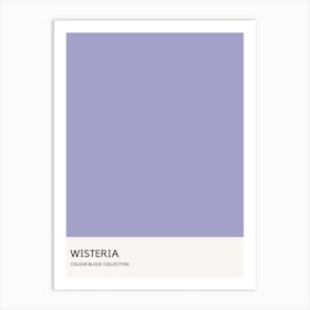 Wisteria Colour Block Poster Art Print