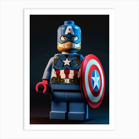 Captain America 11 Art Print