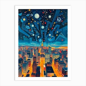 New York City Skyline 11 Art Print