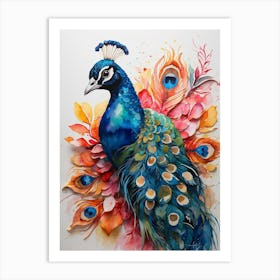 Peacock 4 Art Print