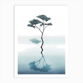 Lone Tree In Water Art Print