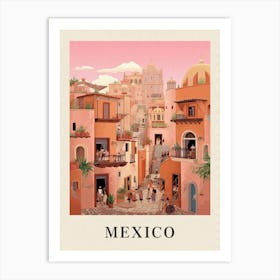 Vintage Travel Poster Mexico 2 Art Print