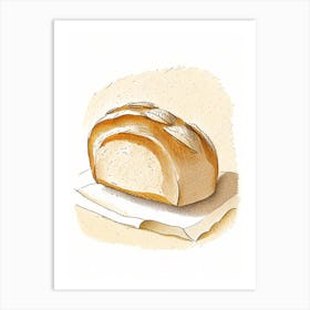 Sourdough Bread Bakery Product Quentin Blake Illustration 2 Art Print
