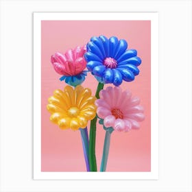 Dreamy Inflatable Flowers Cornflower 1 Art Print