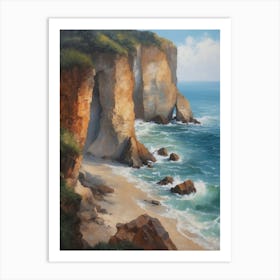 Sea Cliffs Art Print