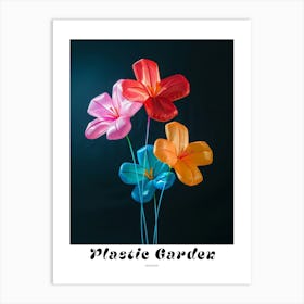 Bright Inflatable Flowers Poster Geranium 4 Art Print