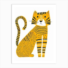 Yellow Bengal Tiger 1 Art Print