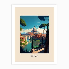 Rome Italy 1 Vintage Travel Poster Art Print