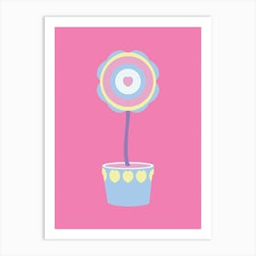 Nursery Pastel Flower  Art Print