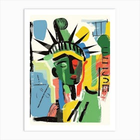 Liberty Style Abstract Art Print