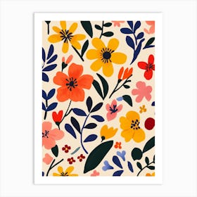 Floral Pattern 13 Art Print