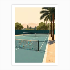 Tennis Court 7 Art Print