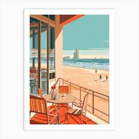 Myrtle Beach South Carolina, Usa, Graphic Illustration 1 Art Print