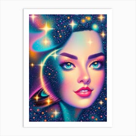 Fantasy Galaxy Girl 1 Art Print