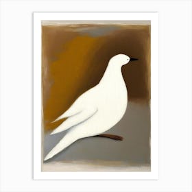 Dove Symbol Abstract Painting Art Print