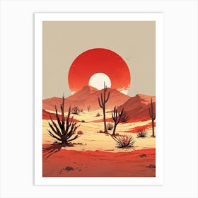 Desert Landscape 5 Art Print