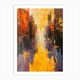 Sunset Cityscape 1 Art Print