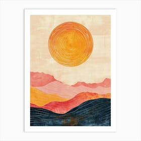 Sunset Canvas Print 1 Art Print